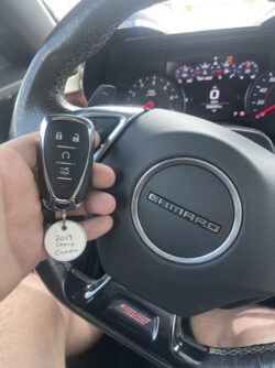 Whether you have a Domestic car such as this Camaro, a Foreign car such as a Lexus, or a German car such as a BMW, Magnolia Locksmith can help. New fob for a Chevy Camaro
