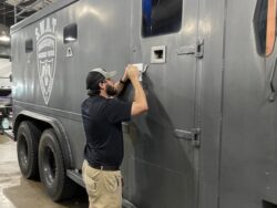 Call us for lockout services, even SWAT trusts us for professional unlocking services. Locksmith picking SWAT vehicle