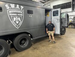 Magnolia Locksmith unlocking SWAT truck