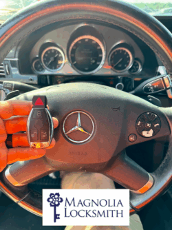 Our locksmiths can program keys for German brands such as Mercedez! Mercedes key programming - Magnolia Locksmith
